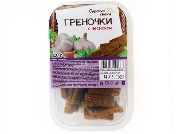 Сурские гренки с Чесноком (100 гр) в Новосибирске