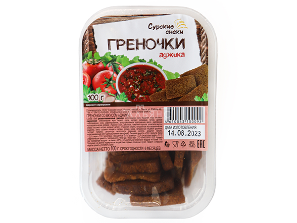 Сурские гренки с Аджикой (100 гр) в Новосибирске