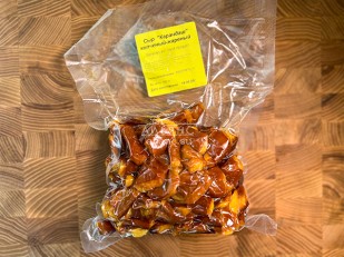 Сурские гренки Камчатский краб (100 гр): Жареный сыр