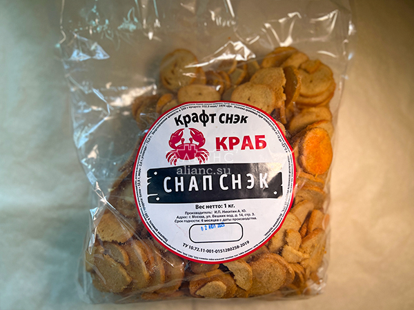 Снапсы ПШЕНИЧНЫЕ "Краб" в Новосибирске