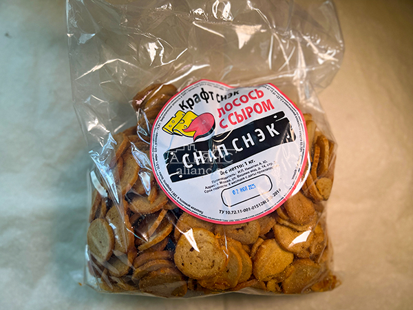 Снапсы ПШЕНИЧНЫЕ "Лосось с сыром" в Новосибирске