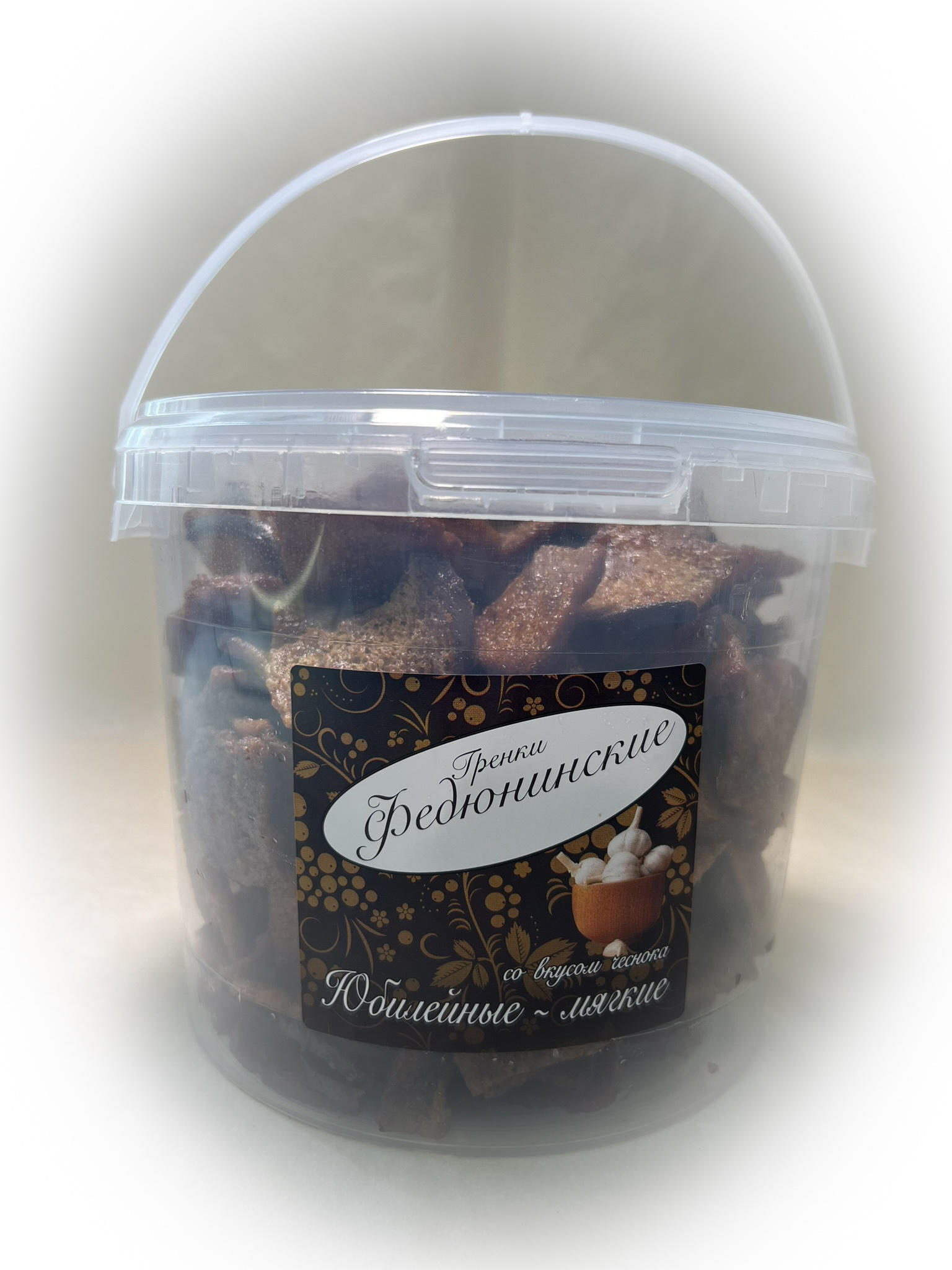 Гренки "ФЕДЮНИНСКИЕ" "Чеснок" (ведро 900 гр.) в Новосибирске