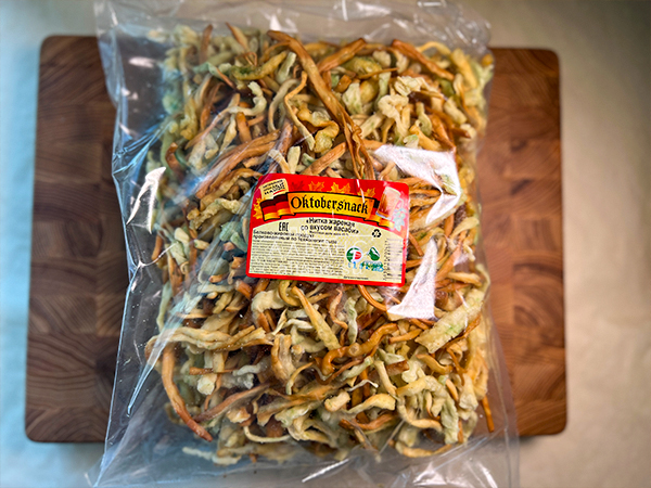 Нитка ЖАРЕНАЯ "Васаби" Oktobersnack 1 кг (сырный продукт) в Новосибирске