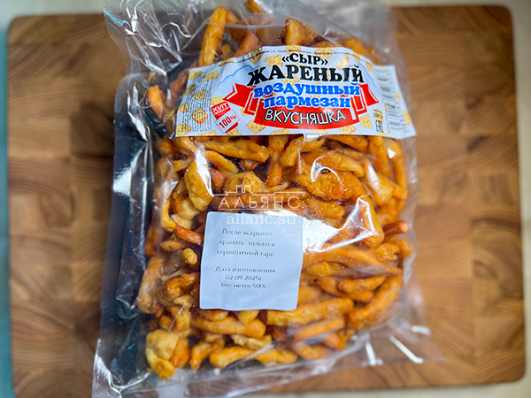 Жареный сыр "ВКУСНЯШКА" со вкусом пармезан (500 гр) в Новосибирске