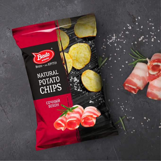 Картофель «Бруто» со вкусом бекона 130 гр. в Новосибирске
