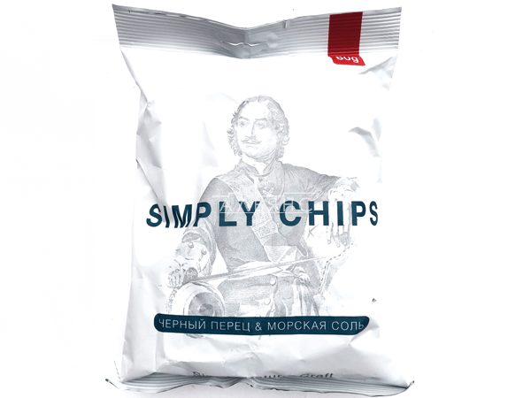 Картофельные чипсы "Simple chips" Морская соль и черный перец 80 гр. в Новосибирске